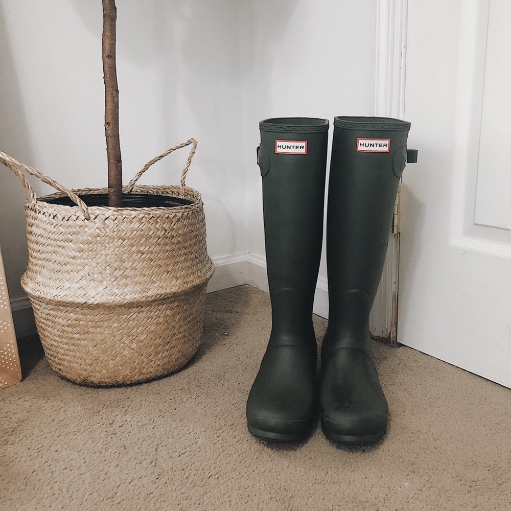 Dark Green Hunter Rainboots